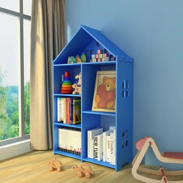 Estantería de almacenamiento sencilla y moderna para libros ilustrados de niños, estantería para el hogar, estantería de almacenamiento, Simple, envío directo