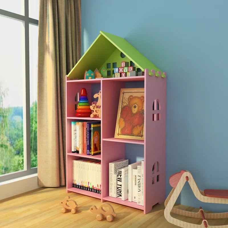 Estantería de almacenamiento sencilla y moderna para libros ilustrados de niños, estantería para el hogar, estantería de almacenamiento, Simple, envío directo