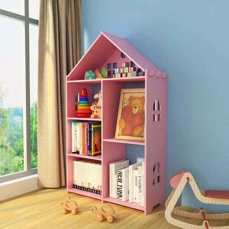 Estantería de almacenamiento sencilla y moderna para libros ilustrados de niños, estantería para el hogar, estantería de almacenamiento, Simple, envío directo