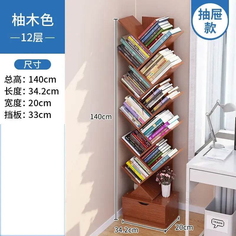 Estantes de lujo para niños, muebles para el hogar, estanterías en forma de árbol, estantería sencilla y pequeña para sala de estar, almacenamiento b
