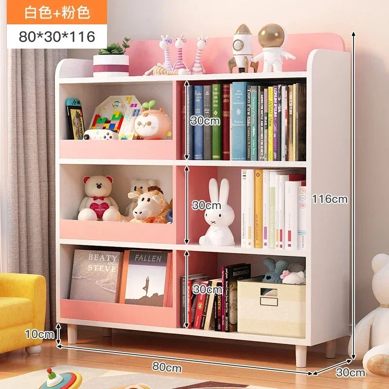 Bookshops For Children Songmics Bookshelf Kids Child Library Children's Bookcase Book Shelves Shelf Room Baby Storage Furniture