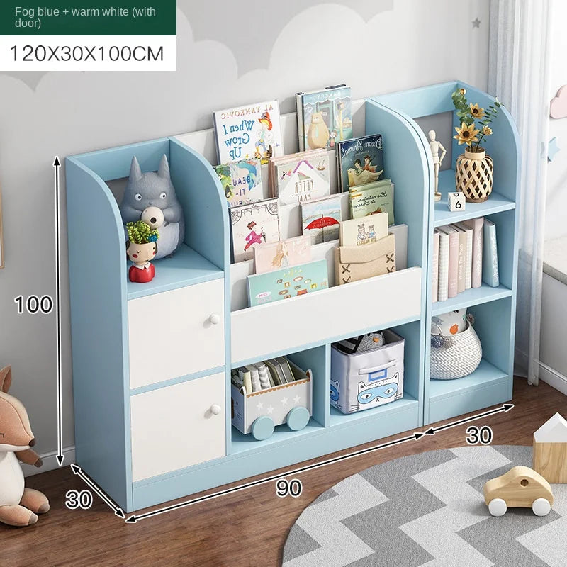 Children's storage bookcase in a variety of styles and colors