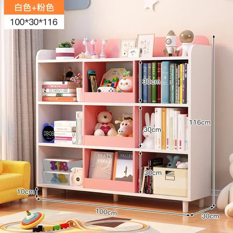 Bookshops For Children Songmics Bookshelf Kids Child Library Children's Bookcase Book Shelves Shelf Room Baby Storage Furniture