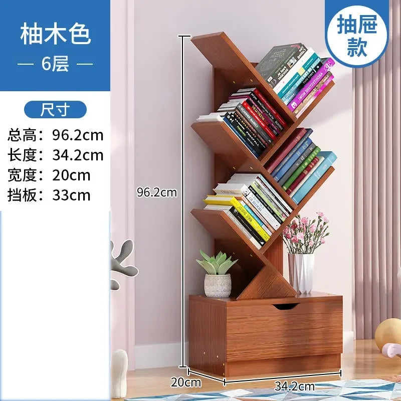 Estantes de lujo para niños, muebles para el hogar, estanterías en forma de árbol, estantería sencilla y pequeña para sala de estar, almacenamiento b
