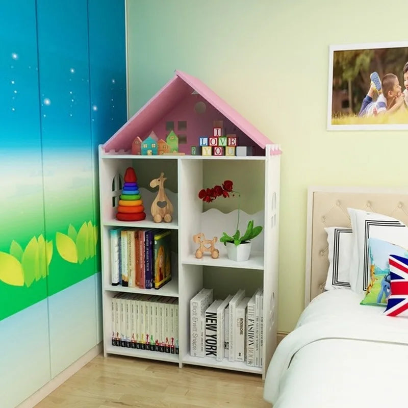 Estantería de almacenamiento sencilla y moderna para libros ilustrados de niños, estantería para el hogar, estantería de almacenamiento, Simple, envío directo