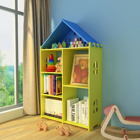 Estantería de almacenamiento sencilla y moderna para libros ilustrados de niños, estantería para el hogar, estantería de almacenamiento, Simple, envío directo