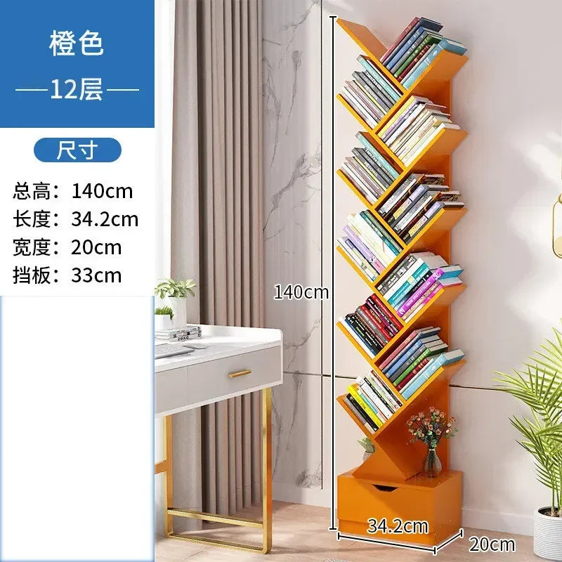 Estantes de lujo para niños, muebles para el hogar, estanterías en forma de árbol, estantería sencilla y pequeña para sala de estar, almacenamiento b