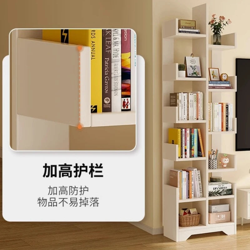 Gabinete de almacenamiento para niños, estantería para niños, librería, libros, accesorios, estante para libros, muebles, organizar juguetes, blanco