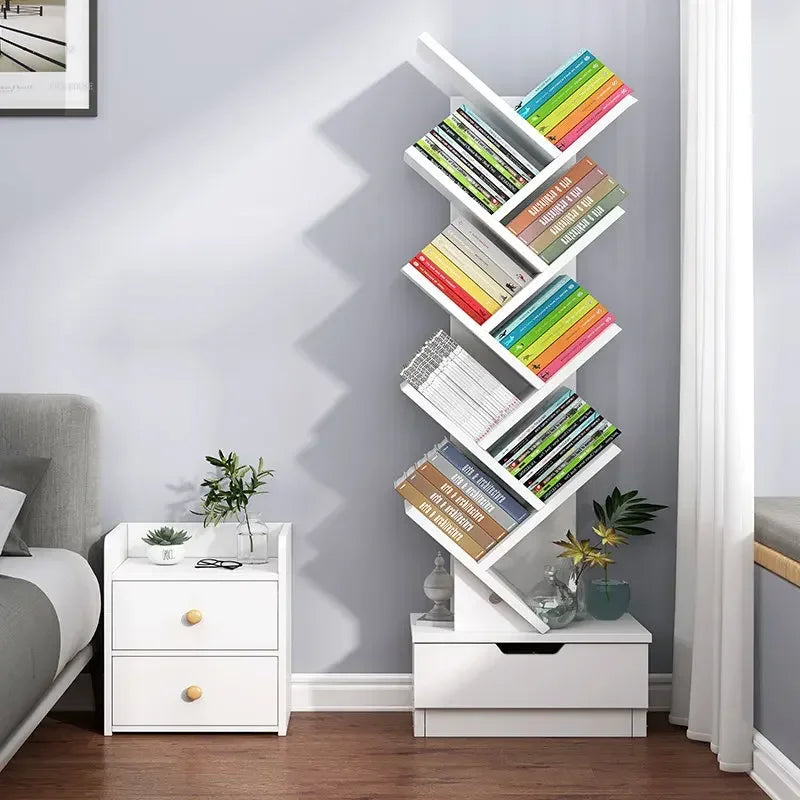Estantes de lujo para niños, muebles para el hogar, estanterías en forma de árbol, estantería sencilla y pequeña para sala de estar, almacenamiento b