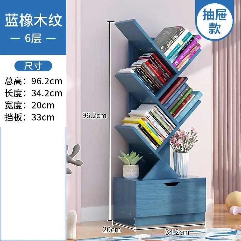 Estantes de lujo para niños, muebles para el hogar, estanterías en forma de árbol, estantería sencilla y pequeña para sala de estar, almacenamiento b