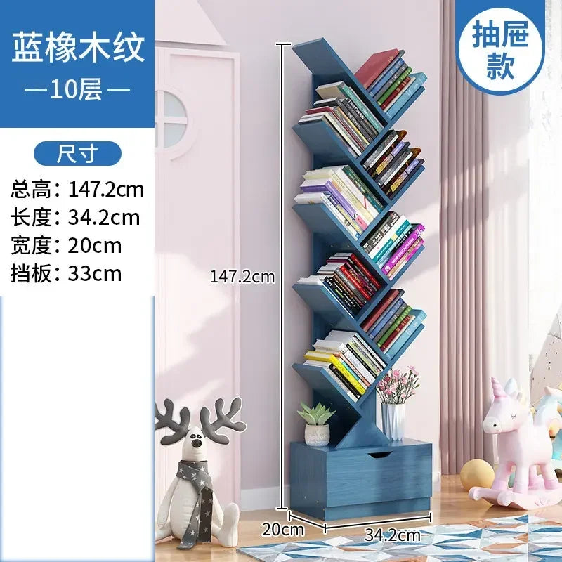 Estantes de lujo para niños, muebles para el hogar, estanterías en forma de árbol, estantería sencilla y pequeña para sala de estar, almacenamiento b