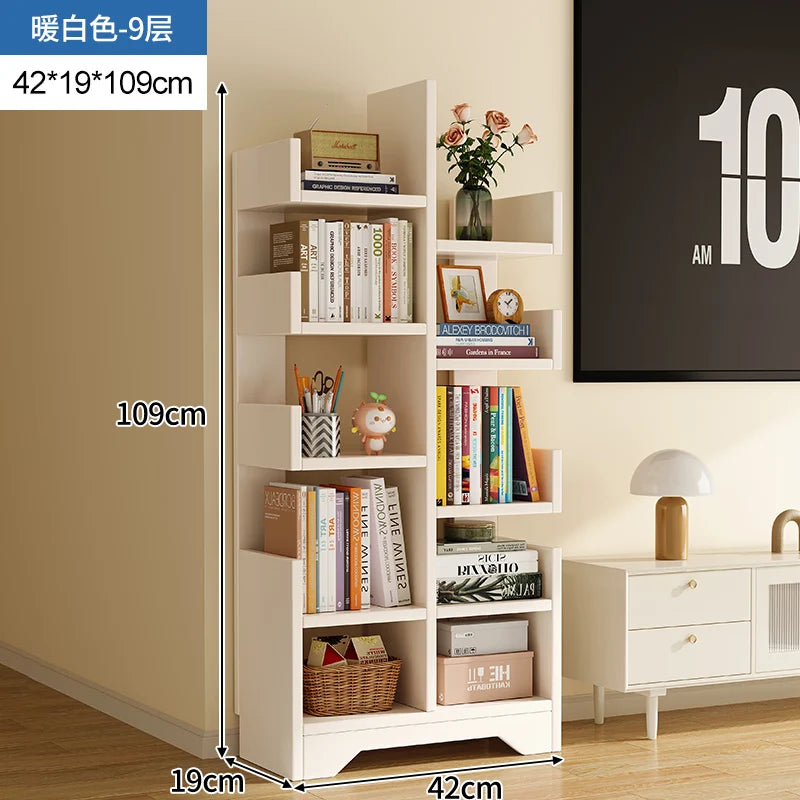 Gabinete de almacenamiento para niños, estantería para niños, librería, libros, accesorios, estante para libros, muebles, organizar juguetes, blanco