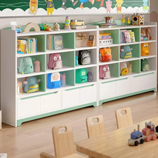 Estanterías para niños, estantería para niños, estantería de juguete, biblioteca, estanterías para niños, estantes para libros, muebles para bebés, sala Songmics