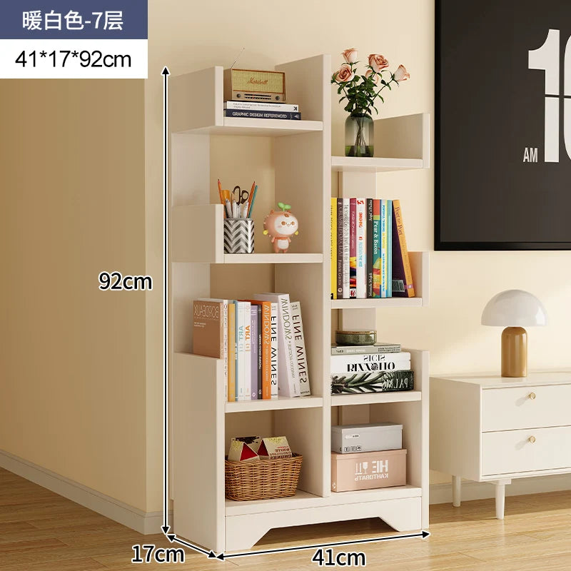 Gabinete de almacenamiento para niños, estantería para niños, librería, libros, accesorios, estante para libros, muebles, organizar juguetes, blanco