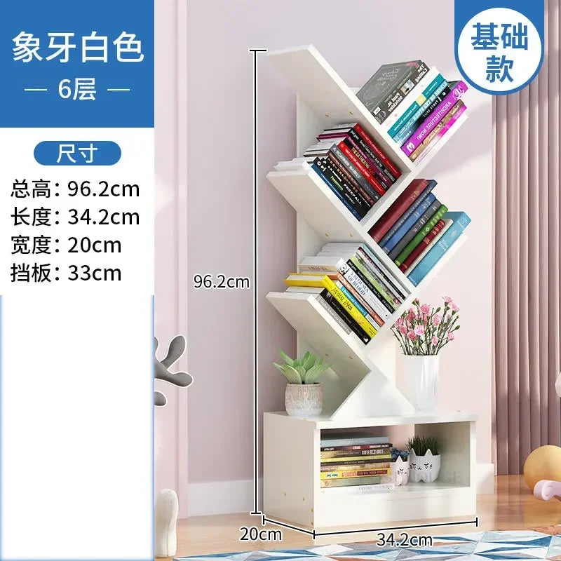 Estantes de lujo para niños, muebles para el hogar, estanterías en forma de árbol, estantería sencilla y pequeña para sala de estar, almacenamiento b