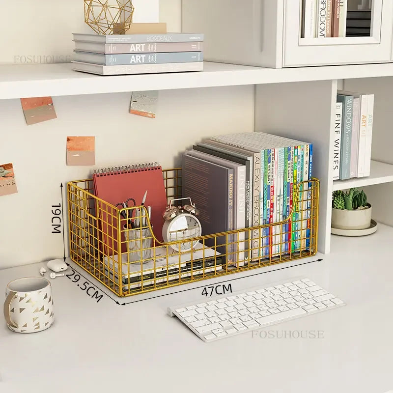 Children's Bookcases Floor Shelves Desk Side Simple Children's Movable Wheeled Book Storage Bookshelves Children's Furniture R