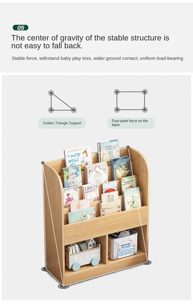 Children's storage bookcase   in a variety of styles and colors