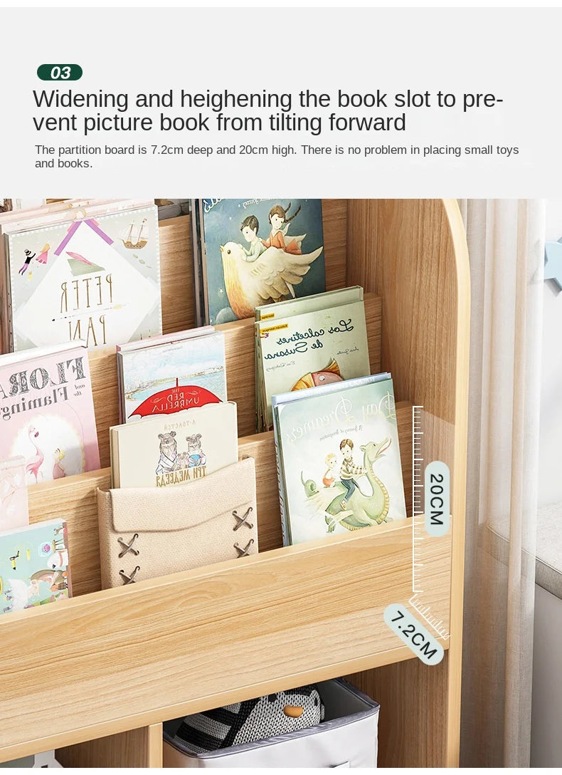 Children's storage bookcase   in a variety of styles and colors