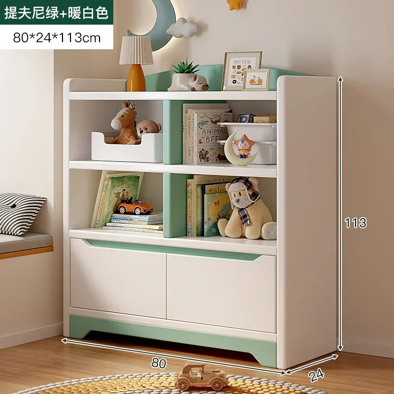 Estanterías para niños, estantería para niños, estantería de juguete, biblioteca, estanterías para niños, estantes para libros, muebles para bebés, sala Songmics