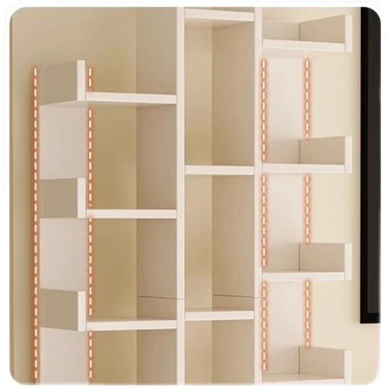 Gabinete de almacenamiento para niños, estantería para niños, librería, libros, accesorios, estante para libros, muebles, organizar juguetes, blanco