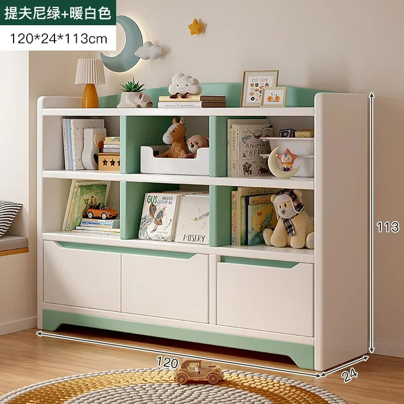 Estanterías para niños, estantería para niños, estantería de juguete, biblioteca, estanterías para niños, estantes para libros, muebles para bebés, sala Songmics